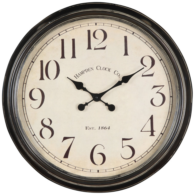 Cooper Classics Oversized Whitley 24.5" Wall Clock & Reviews Perigold